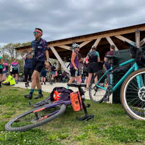 Biking event held at The Grove at Coler