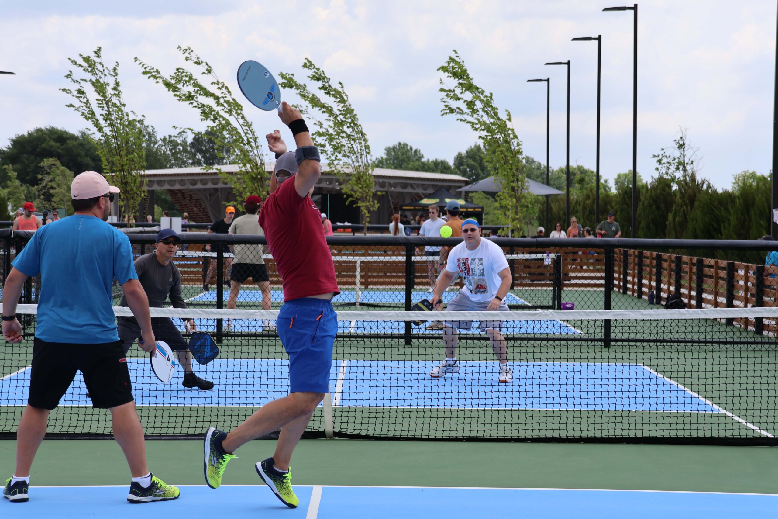 Pickleball players at Osage Park